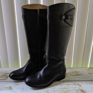 Frye Molly Button Tall Boots (BLK)